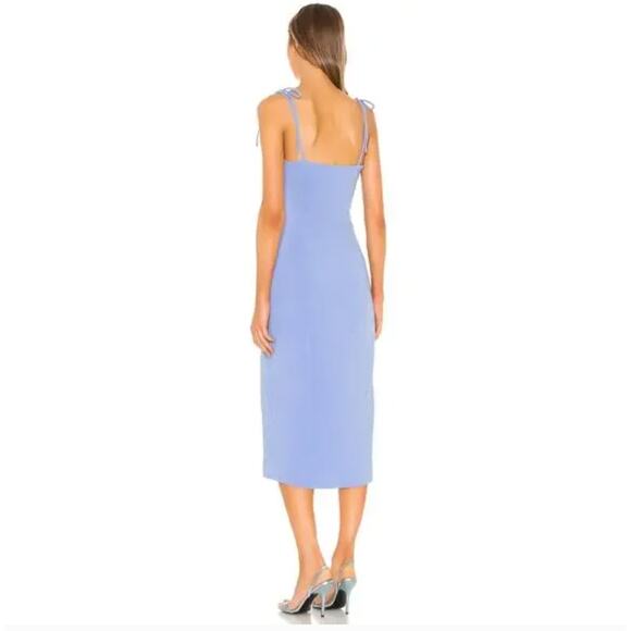 CAMILA COELHO Aaliyah Midi Dress Periwinkle Blue Sz M {TT14} - Picture 4 of 10